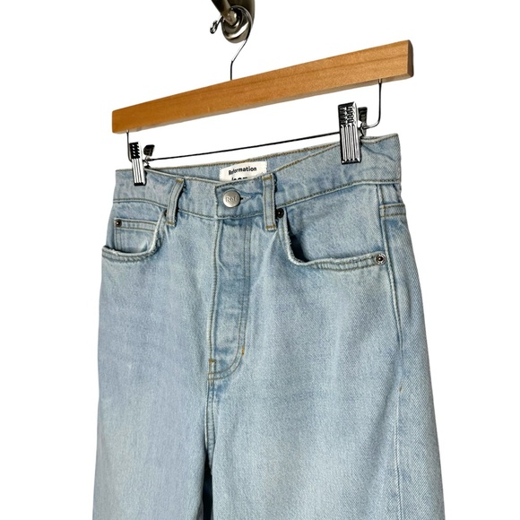 Reformation | Cynthia High Rise Patch Jeans in Tahoe 25 - Picture 6 of 11